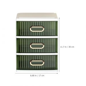 HOOWIFFY Organisateur Tiroir pour Bureau Plastique Bo&icirc;te de Rangement Compacte et L&eacute;g&egrave;re Casier de Stockage Cosm&eacute;tique Multifonctionnel pour Table Meuble de Rangement de Bureau et Maison (RUNWAG, neuf)