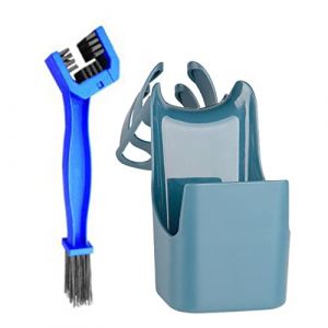 Boîte À Nettoyage Chaîne Moto | Boîte Rangement pour Huile Chaîne Vélo | Kit Nettoyage Graisse Chaine Moto Avec Brosse, Outil Anti-éclaboussures pour Huile Nettoyage Chaîne (sttsnacaaq, neuf)