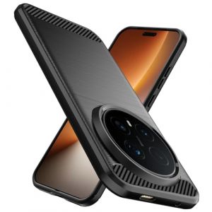 Natbok Coque pour Honor Magic 8 Pro 5G 6,71 Pouces, Premium TPU Souple & Fibre de Carbone Housse Antichoc Anti-Rayures Anti-D&eacute;rapante Etui de Protection pour Honor Magic8 Pro, Noir (Natbok, neuf)