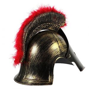 FRCOLOR Casque Romain Pour Adulte Casque De Soldat Costume De Guerrier Homme D&eacute;guisement F&ecirc;te (White Beach, neuf)