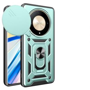 UPLAI Coque pour Honor Magic 5 Lite 5G (Magic5 Lite), Tr&egrave;s Mince Antichoc Armure Silicone Housse avec Glisser Cam&eacute;ra Cover et Magn&eacute;tique Anneau Support, PC+TPU Durable &Eacute;tui.Vert (UPINLY, neuf)