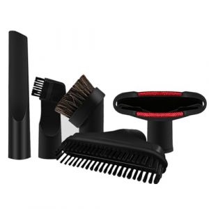 Lot de 6 Accessoires pour Aspirateur,Accessoire Aspirateur Embout,Aspirateur Brosse Aspirateur Universel,Suceur Aspirateur Universel,pour Aspirateurs avec un Diamètre Intérieur de 32 mm à 35 mm,Noir (LIYANHO, neuf)