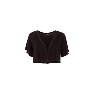 Coline - Bol&eacute;ro Manches Courtes col V - Couleur : Noir- Taille : M (coline, neuf)