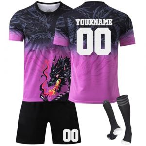HGWOPGASD Barca Maillot De Foot Ensemble Foot Enfant Maillot Enfant De Foot Retro Soccer Jersey, 10 Maillot Classique A09 (HGWOPGASD, neuf)