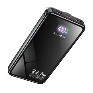 Batterie Externe Solaire 20000mAh PD20W Chargeur Solaire Power Bank Chargeur Portable USB C Charge Rapide Compatible pour Smartphone Tablette Camping et Plus (HOPNUT LIMITED, neuf)