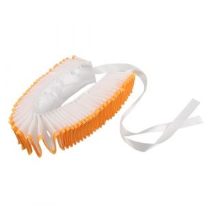 ORFOFE Col Amovible &agrave; Volants Victorien Blanc Bordure Dor&eacute;e pour Femme &ndash; Faux Col de Chemise pour Th&eacute;&acirc;tre F&ecirc;te et Cosplay Accessoire L&eacute;ger et D&eacute;coratif (LlZaae, neuf)