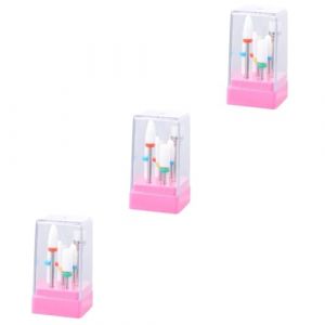 Healeved 3 Ensembles Tête De Meulage Des Ongles Têtes De Lime à Ongles Outil De Polissage Des Ongles Outil Wisking Électrique Outils Électriques Foret à Pointe De Diamant Foret Diamant (Sonieg, neuf)