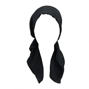 Foulard tubulaire tête de mort - Casquette ethnique bohème pré-nouée - Tresse de cheveux - Couverture de cheveux - Emballage - Turban - Chapeau - Chapeau de sport, Noir , taille unique (Weixin2025, neuf)