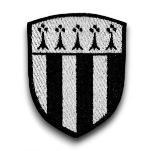 Ecusson patch Ville de Rennes brodé - Ecusson avec dos scratch et support à coudre fourni - Made in France (amalric France, neuf)