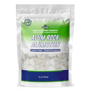 MYOC Pierre d'alun | Cristaux d'alun de potassium naturels de qualité cosmétique pour les soins de la peau, les déodorants, l'après-rasage et plus encore – 227 g (24x7healthstore, neuf)
