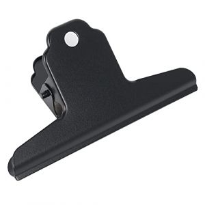 GUOKOFF 75mm Pinces Bulldog Noir, 12 Pi&egrave;ces Bulldog Clips M&eacute;tal, Bulldog Binder Clips, Pinces &agrave; Charni&egrave;re en M&eacute;tal, Pinces Papier pour Photo, Bureau, l'&eacute;cole (hong jiu jiu mao yi, neuf)