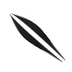 Sourcils de phares en carbone Paupi&egrave;res Garniture Couverture D&eacute;coration Sticker style 1 paire pour F30 F34 S&eacute;rie 3 320i 325i 316i L&eacute;ger Anti-rouille Inalterable par la couleur Autocollant Protection A (wefenad, neuf)