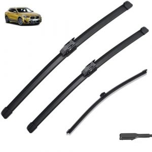 Balais d'essuie-glace avant arrière compatible avec BMW X2 F39 2018 2019 2020 2021 2022 M Sport Accessoires Fenêtre Pare-brise Pare-brise Recharge M35i (Color : Front Rear, Size : RHD) (Autopixl Shop, neuf)