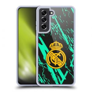 Head Case Designs sous Licence Officielle Real Madrid CF Vert Et Or Urbain Coque en Gel [Protection de Qualit&eacute; Militaire] Compatible avec Samsung Galaxy S21 FE 5G Et Compatible avec MagSafe (eCell, neuf)