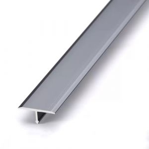 LIYI929GP Profil&eacute; en T, Noir Blanc Profil Rail De Transition Plate, Transition Facile Fixation, Bande De Moulure De Bord pour Moquette Et Rev&ecirc;tement De Sol, 90cm Long Aluminium Anodis&eacute; Barre De Seuil (LIYI929GP, neuf)
