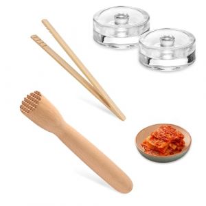 LWLWA Bocal le Parfait, Poids de Fermentation, avec Petite Poign&eacute;e, Pot de Fermentations, Convient &agrave; la Fermentation de la Choucroute et du Kimchi (LWLWA, neuf)