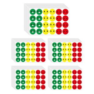 FUGLUS 1200 Gommette Smiley Enfant Autocollant Sticker,Élèves pour Tableau de Récompenses Comportement Calendrier des Tâches Enseignants Écoles,pour Scrapbooking Activités Manuelles(3 expressions) (BOOKING PRICELESS, neuf)
