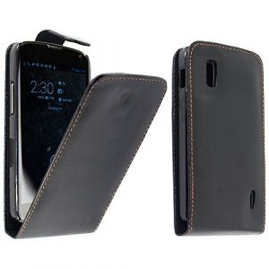 ebestStar - Coque Compatible avec LG Nexus 4 E960 Etui Housse PU Cuir Rabat Flip, Noir [Appareil: 133.9 x 68.7 x 9.1mm, 4.7''] (ebestPro-fr, neuf)