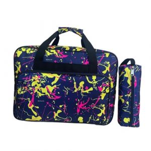 Harilla Housse de Transport pour Machine &agrave; Coudre, Sac de Rangement avec Poches Multiples et Poign&eacute;e, Sac de Sport Polyvalent, Id&eacute;al pour Transport, Stockage, avec Petite Pochette de Rangement, Bleu (Harilla, neuf)