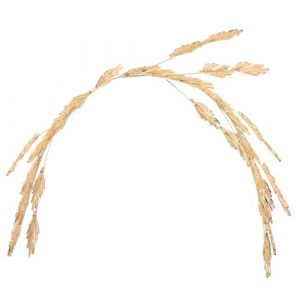 Gatuida Bridal Leaf Crown Headband Adjustable Alloy Wedding Tiara For Bride Prom Birthday Party Hair Accessory Elegant Metal Leaf Design (Brandon Zou, neuf)