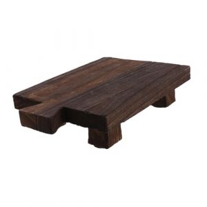 FOMIYES Tabouret De Salle De Bain En Bois – Support Décoratif Sur Pied Porte- Support Pour Vase À Fleurs Rehausseur En Bois Style Campagnard (Family&Personal, neuf)