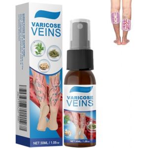 Timilk Veinguard Herbal Spray, Varicose Vein Soothing Spray,Natural Vein Healing Varicose Veins Treatment Spray,Professional Varicose Veins Treatment for Legs, Improve the Appearance (1 Pcs) (SiChuanHuiLiuXianWangLuoKeJiYouXianGongSi, neuf)