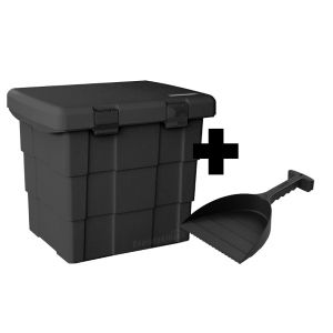 DAKEN SB108+ Bac &agrave; liti&egrave;re avec pelle 108 l Noir (Carado EU, neuf)