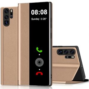 Coque pour Huawei P30 Pro Clear View Cover Coque pour Huawei P30 Pro Etui Cuir &agrave; Rabat pour Huawei P30Pro Clapet Protection Case Flip Cover Folio Silicone Mince, Douce 360 Full Body Antichoc Housse (ZhuChuangYouSuJiaoZhiPinYouXianGongSi, neuf)