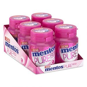 MENTOS GUM Chewing-Gum Pure Fresh Bubble sans Sucres Bubble Ultra Gourmand 6 Bo&icirc;tes de 30 Drag&eacute;es 6 Unit&eacute;s (STAR&STER, neuf)