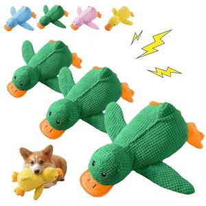 Generisch Canard anti-stress pour chien - Grand canard jaune - R&eacute;sistant aux morsures - Avec bruit de couinement - Vert - Petit, moyen et L (xieshiyang, neuf)