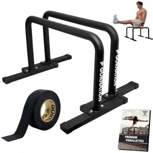 GORNATION Parallettes M&eacute;tal pour Calisthenics, Barres Antid&eacute;rapantes pour Push-Up, L-Sits, Handstand et Gymnastique, Entra&icirc;nement &agrave; Domicile et Outdoor, Barres Parall&egrave;les en Acier Solide (Gornation, neuf)