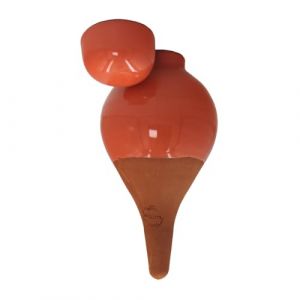 Ollas Lutton Olla Terre Cuite &agrave; Planter 40cl| Arrosage Autonome pour Plantes d'interrieur Ecologique & Economique | Syst&egrave;me d'Irrigation Naturel | Autonomie 3 Jours | Ollas Sabeur P&ecirc;che (Poterie Lutton - Poterie d'Irrigation - Ollas, neuf)