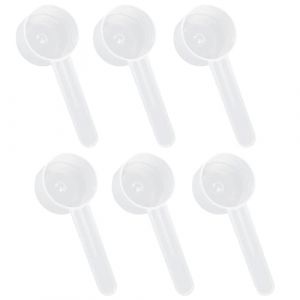XPEX 6 pièces 20ml Cuillères Graduées Transparentes Cuillère Doseuse en Plastique cuillère doseuse gramme pour Cuillere Doseuse Cafe Cuillere Doseur Cuillère Mesure (UAB "DAFUHUA LT", neuf)