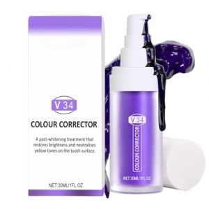 SUJEBKC V34 Violet Dentifrice Blanchissant Les Dents,30ml Purple Teeth Whitening,Blanchiment Dentaire,Blanchiment Purple Corrector Toothpaste (COASTAL GOODS LTD, neuf)