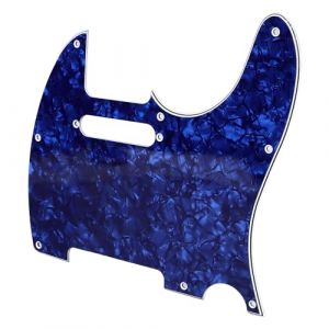 E Pearl PVC Guitar Pickguard for Telecaster - Élégant Plaque de Garde de Guitare I-Scratch pour Musiciens (GQ231 Blue Pearl) (yafaa, neuf)