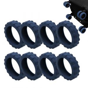 Couvertures de protection de roue de bagage, Couvre-roue de valise - Housse de protection de roue de compartiment à bagages en silicone de 8 pièces,Housse de protection en silicone pour roue Founcy (qinjinxinxikeji, neuf)