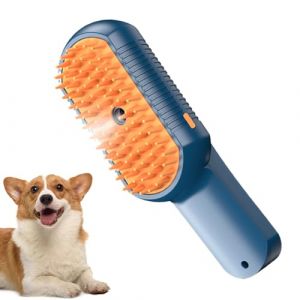 Poussière de chat vapeur pour effusion, brosse de baise de chat à vapeur non irritante | Toilettes pour traiter l'épilation pour la déception du massage multifonctionnel pour chiots chiots (qinjinxinxikeji, neuf)