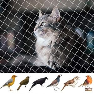 Filet Chat Balcon Filet Poules Anti Oiseaux 3 x 10m Protection R&eacute;utilisable pour Voli&egrave;re Maille de 2,5cm pour Jardin Fraisier T&eacute;nacit&eacute; Nouvelle Mati&egrave;re Protection Voli&egrave;re Cl&ocirc;tures (GeXin777, neuf)