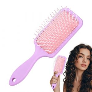 Brosse &agrave; brushing avec poils flexibles, brosse &agrave; coussin d'air avec poils souples et flexibles et massage du cuir chevelu &ndash; Poils souples et flexibles pour le soin des cheveux, outil de coiffage pour (diunton, neuf)