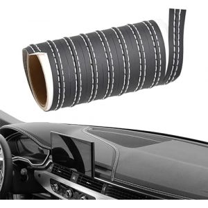 MEISO Garniture Moulage Int&eacute;rieure Voiture, Bande d'habillage de V&eacute;hicule, 2M Bande Garniture, Voiture Autocollants d&eacute;coratifs, D&eacute;corative Ligne Pour Accessoires Voiture L'int&eacute;rieur Universels (Beige) (MEISO-EU-online, neuf)