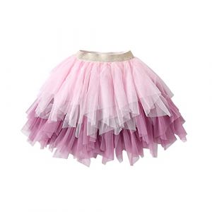 DXTON Fille Jupe Danse Jupe Tutu Princesse B&eacute;b&eacute; Jupe Sequin Ballet Jupe SK215 3-4 Ans (Dxton, neuf)