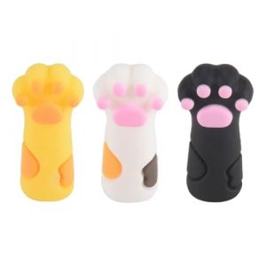 Lonrtesw 3 PièCes Mignon Pinces Couverture Manchon de Protection pour Ongles Cuticules Ciseaux Couverture Manucure PéDicure Outils Peau Morte Pinces à éPiler Casquette (wmqiao, neuf)