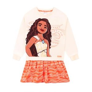 Disney Robe Moana 2 | Robe de Fille Princesse | V&ecirc;tements pour Filles | Pull Fille | Robe en Coton | Orange 3-4 Ans (Character FR, neuf)