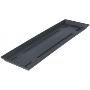 Soucoupe grande version pour jardinière - Couleur : anthracite - Longueur : 80 cm (meingartencenter24 (Allemagne), neuf)