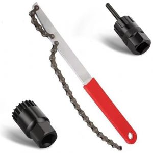 Outils velo de Demonte,de Cassette de V&eacute;lo Kit d'outils pour Fouet,whip chaine,de cha&icirc;ne de v&eacute;lo pour Shimano/SRAM/SunRace/SunTour/Chris King, Convient aux cha&icirc;nes de Vitesses 6,7, 8, 9, 10, 11 (sammall, neuf)