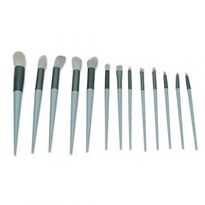 Dioche Ensemble de Pinceaux de Maquillage, 13 Pi&egrave;ces, Pinceaux Cosm&eacute;tiques Complets avec Poils en Fibres Douces pour une Coloration et une Tonification Pr&eacute;cises, Poign&eacute;e Ergonomique (GREEN) (Vertigo eu, neuf)