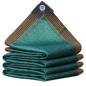 BNDDUP Filet D'ombrage Bache pour Pergola 3×3m Filet Anti Chaleur Extérieur Vert foncé avec œillets Taux d'ombrage de 85%, pour Serre Jardin Couverture Potager Terrasse (HOMMMLY, neuf)