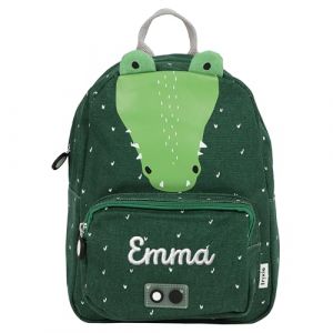 upstitch studio Trixie Sac à dos et gourde pour enfants, sac à dos de maternelle, sac à dos et gourde pour enfants, personnalisables avec nom individuel ou en kit, Crocodile, Rucksack BIG (upstitch studio, neuf)