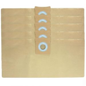SPARES2GO Lot de 5 sacs à poussière solides pour Mac Allister MAC25-S, MAC19-PRMAC22-PRMWVPAll 20/30, 16L, 20L, 30L Aspirateur (SPARES-2-GO, neuf)