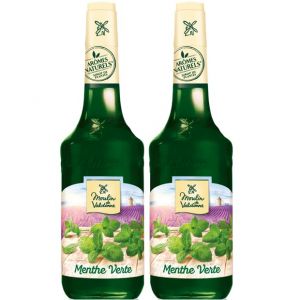 Moulin de Valdonne Sirop de Menthe pour boisson rafraîchissante, cocktail avec ou sans alcool, 2 bouteilles 70 cl (THE SIROP SHOP, neuf)